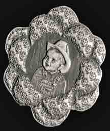 Silver Jewelry Pendant with a flower frame